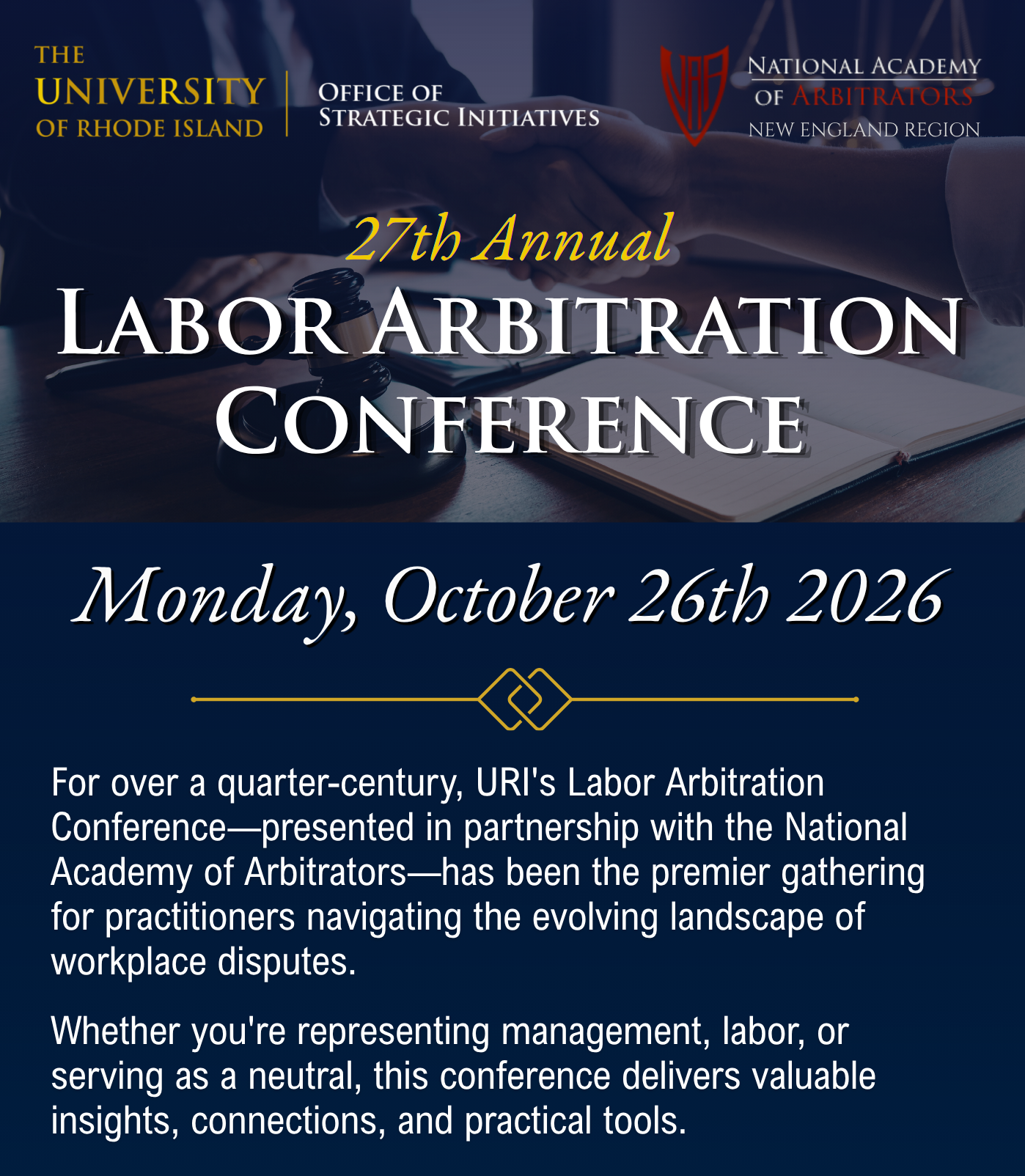 27th Annual Labor Arbitration Conference
